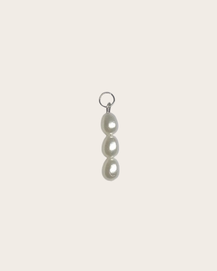 Perlen Charm Silber