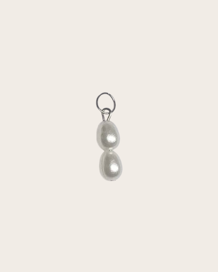 Perlen Charm Silber