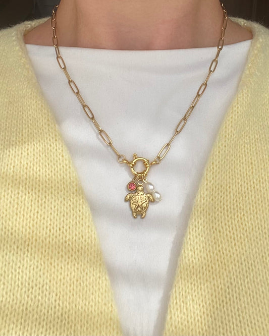 Tortue Charm Necklace